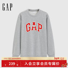 Gap 男士法式圈织爱心刺绣logo卫衣 721023