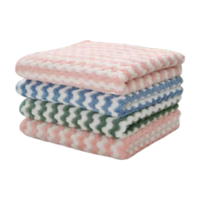 厨房清洁布抹布  混色25x25cm 1条0.01元