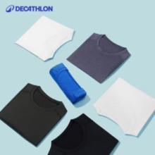 轻盈透气！ DECATHLON 迪卡侬男运动短袖T恤