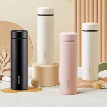 名创优品（MINISO）保温杯 304不锈钢480ml 奶白色