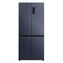 TCL 456升T9超薄平嵌十字对开门58cm嵌入式电冰箱大容量家用一级能效双循环国家补贴R456T9-UQ烟墨蓝