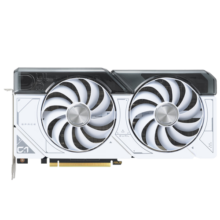 华硕（ASUS）白色 DUAL GeForce RTX4070-O12G-WHITE 电竞游戏显卡