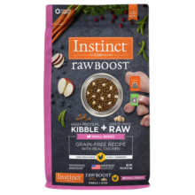 INSTINCT天然百利狗粮进口泰迪去泪痕小型犬粮生鲜冻干犬粮 原食生鲜 鸡肉 小型犬粮 10磅
