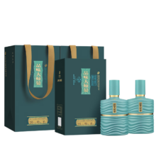 舍得 品味大师晏 浓香型白酒 52度 500mL 2瓶（赠礼袋+大师宴小酒100ml*2）