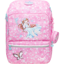 Gmt for kids书包小学生儿童大容量礼物超轻护脊减负1-4年级男女粉梦精灵Light