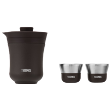 THERMOS 膳魔师 茶旅套装 升级陶瓷内胆 雾棕