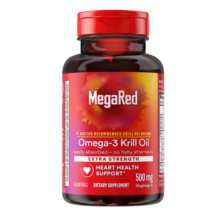 MegaRed脉拓南极磷虾油软胶囊深海鱼油omega-3日常养护高纯度500mg 40粒
