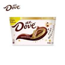 德芙（Dove）牛奶巧克力 丝滑牛奶碗装252g
