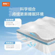 喜临门 Sleemon 泰国高纯乳胶黄麻床垫 独立弹簧软硬席梦思 云朗pro 1.8x2米