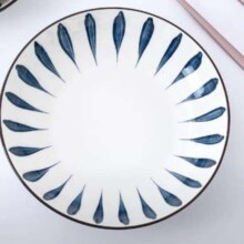 惠丽源 釉下彩 餐具家用面汤碗 8英寸X2