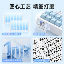 国家补贴：迈从 G98客制化机械键盘gasket结构三模全键热插拔电竞游戏 星海蓝 白菜豆腐轴V2