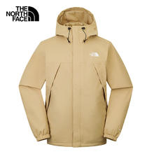 THE NORTH FACE 北面 冲锋衣男山系黑武士户外登山露营夹克单层外套 LK5/卡其色 3XL