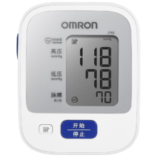 限地区、plus:欧姆龙（OMRON）上臂式电子血压计 原装进口 家用血压测量仪J710 标配电池
