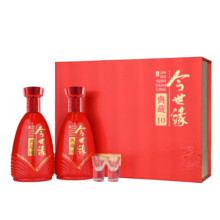 今世缘 典藏10 浓香型白酒 42度 500ml*2瓶 礼盒装