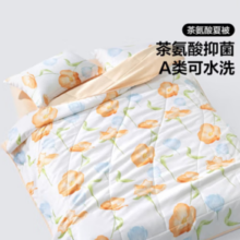 水星家纺 百丽丝 花雾夏被 A类可水洗夏凉被 200*230cm
