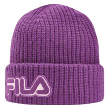 FILA 款针织帽2025春时尚休闲保暖羊毛毛线帽 赤莲紫-VT