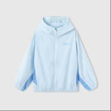 20点开始：Asics 亚瑟士男女童UPF50+冰蝉翼防晒服梭织透气外套 5002