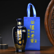 泸州老窖（LUZHOULAOJIAO）头曲 浓香型纯粮食白酒 52度 1L  1瓶  蓝花瓷【大容量】