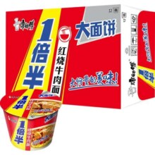 88vip：康师傅 一倍半红烧牛肉面 110g*12桶