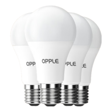 欧普（OPPLE）4只装LED灯泡球泡E27螺口家用商用照明节能Ra90高显超亮12瓦白光