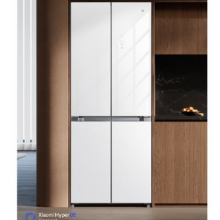 MI 小米 米家439升冰箱四门十字门大容量60cm超薄平嵌入式一级能效冰晶白 BCD-439WGBI