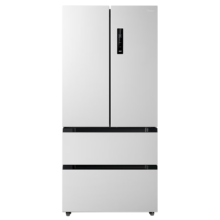 再降价、PLUS会员：Midea 美的 532法式四门 家用冰箱 MR-532WFPZE 谷雨灰