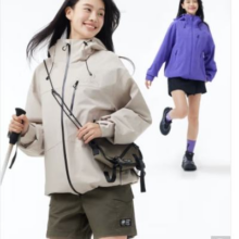 20点：骆驼 冲锋衣 男 黑胶防晒登山服女 硬壳外套