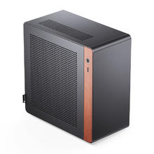 乔思伯 N10铝合金1U电源ITX桌面MINI迷你NV10电脑机箱（铝合金外壳/胡桃木/ITX/4.5L/PCIE4.0转接线）