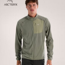 38节：ARC'TERYX 始祖鸟 DELTA JACKET 保暖男子抓绒衫 FORAGE/幽雾绿