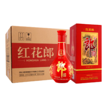 PLUS会员、百亿补贴：郎酒 红花郎10 酱香型白酒 53度 500ml*6瓶 整箱装