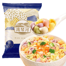 需首购：湾琴河 果蔬贝壳面500g 蝴蝶面 儿童蔬菜面