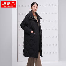 坦博尔 菱形格羽绒服 TD336836 黑色 170/92A