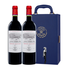 拉菲（LAFITE）巴斯克酒庄赤霞珠 官方正品原瓶进口干红葡萄酒750ml 双支礼盒装