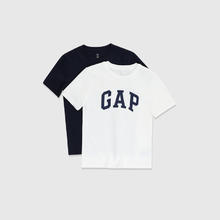 Gap 清仓大促！ Gap男女童夏季LOGO纯棉短袖T恤套装儿童装404362两件装