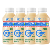 蒙牛（MENGNIU）优益C青柠椰子味 活菌益生菌乳饮品 330g*4瓶*3件