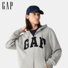 再降价：Gap 盖璞 男女装 字母logo拉链连帽卫衣 多色可选 868454美版