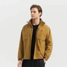 MIZUNO 春季外套男装连帽上衣时尚舒适户外夹克梭织外套