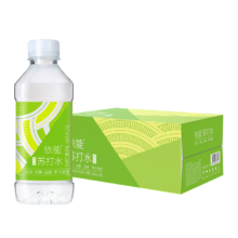 plus会员、首购：依能 青柠檬味苏打水 350ml*24瓶 *2件