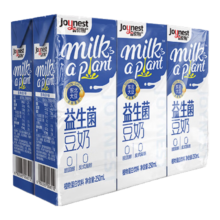 plus会员：海天 喜悦物产益生菌豆奶 250mL*6盒