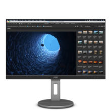 AOC 31.5英寸 4K高清 IPS HDR Type-C接口90W TUV爱眼认证 双向旋转升降 出厂校准 电脑显示器 U32N3C