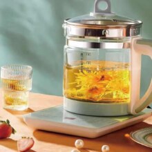 京选 养生壶多功能家用 孔雀绿 1.8L+赠1件