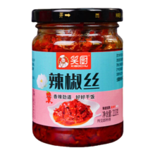 笑厨（XIAOCHU）新疆辣椒丝210g 下饭菜拌面甜辣下饭酱 炒菜调味料拌饭辣椒酱 辣椒丝210g*1瓶