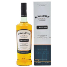 PLUS会员：波摩（Bowmore）传奇 苏格兰艾雷岛 单一麦芽威士忌 700ml 40度 礼盒装 *2件