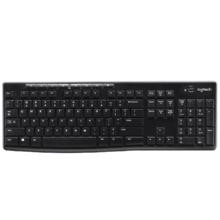 限移动端、京东百亿补贴：罗技 logitech K270 112键 2.4G蓝牙 双模无线薄膜键盘 黑色 无光
