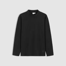 Gap 男女装秋冬印花logo柔丝绒长袖T恤简约百搭上衣677692 黑色 165/88A(S)亚洲尺码
