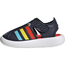 限尺码：adidas 条纹时尚魔术贴运动凉鞋