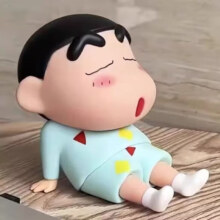 网红摆件动漫公仔 睡袍款-绿衣小新1个