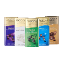 GODIVA歌帝梵盒装牛奶巧克力豆43g 休闲零食分享装 儿童零食