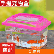 京喜自营-专用品牌 宠物盒透明塑料多尺寸鱼缸金鱼缸乌龟缸乌龟盒运输盒 鱼缸