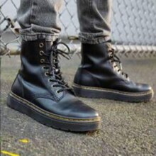 Dr.Martens 马汀博士 Zavala 男女黑色8孔马丁靴